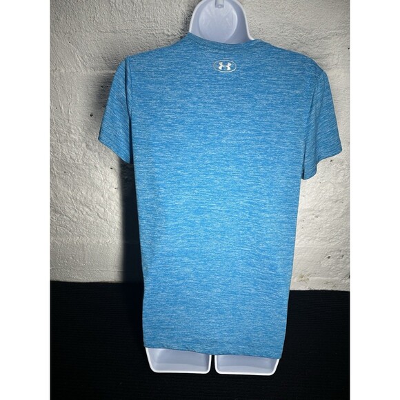 UnderArmour Woman’s V-neck shirt Blue/white Size Medium - Picture 3 of 6